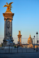 Wall Mural - Alexander III bridge in the morning, Paris