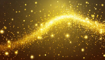 Wall Mural - yellow sparks glitter special light effect sparkles on background christmas abstract pattern sparkling magic dust particles