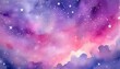 watercolor wallpaper starry fabulous bright purple and pink sky