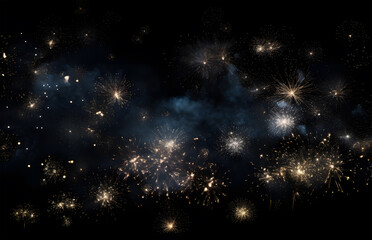 Wall Mural - fireworks in the sky ai generative