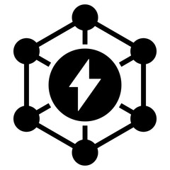 Sticker - Smart Grid Icon