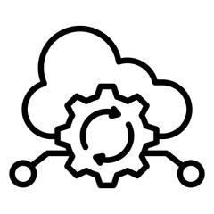 Canvas Print - Api Integration Icon