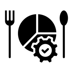 Wall Mural - Portion Control Icon