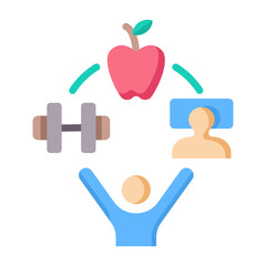 Canvas Print - Healthy Habits Icon