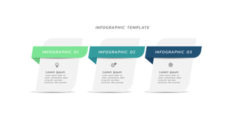 Vector process business infographic template design