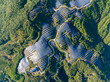 © hrui - Aerial photography of solar photovoltaic panels on the mountain