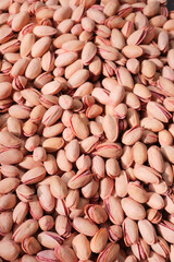 Wall Mural - detail shot of pistachios nut on in bowl 