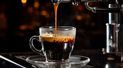 Sticker - glass of coffee HD 8K wallpaper Stock Photographic Image 