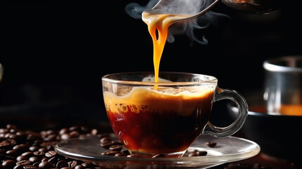 Sticker - cup of coffee HD 8K wallpaper Stock Photographic Image 