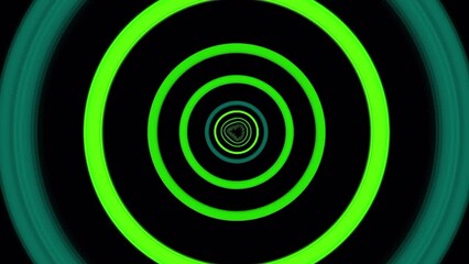 Wall Mural - flying through colorful pulsing abstract glowing circle. speed, loop able background