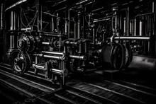 Steam Train Engine Generated Ai