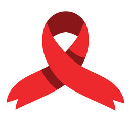 Sticker - aids day ribbon