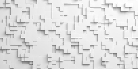 Wall Mural - Geometric abstract white background. Tiled style