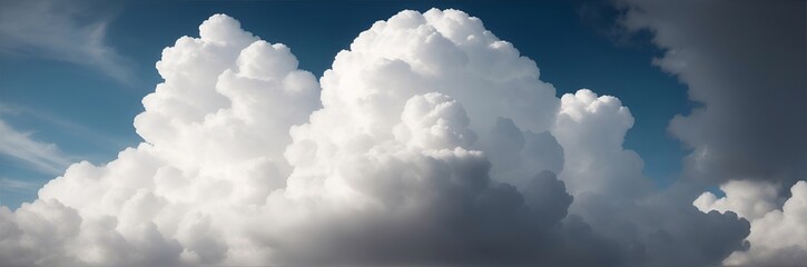 Wall Mural - Beautiful clouds in the sky. AI generated illustration