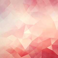 Wall Mural - Abstract gradient small triangles drawn in white and red colors, square image