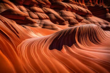 Canvas Print - **the wave with sandstone prism phenomenon 