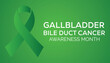 Vector illustration on the theme of Gallbladder Bile Duct Cancer Awareness Month observed each year during February.banner, Holiday, poster, card and background design.