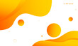 Abstract orange liquid background. Vector illustration