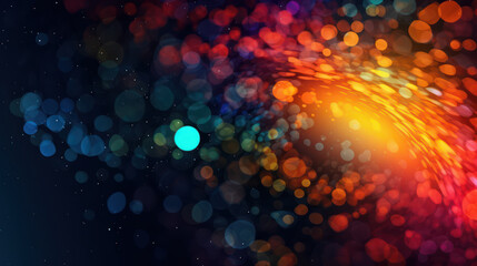 Canvas Print - abstract art unleashed: a modern background bursting with vibrant colors and colorful splashes