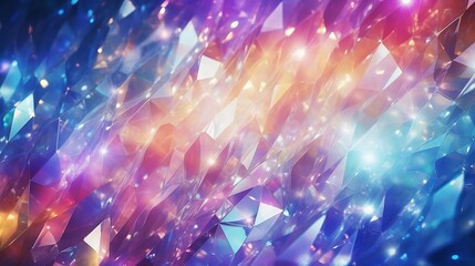 Aufkleber - Background Texture Prism Light Rainbow Overlay Sunlight Glitter : Generative AI