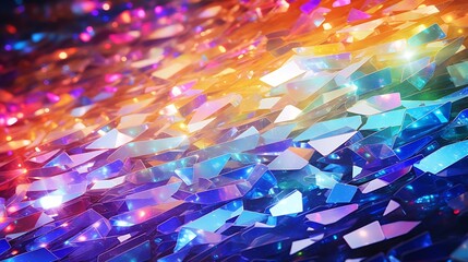 Aufkleber - Background Texture Prism Light Rainbow Overlay Sunlight Glitter : Generative AI