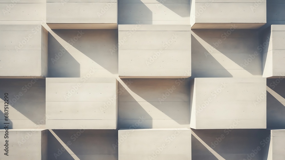 Geometric architecture detail modern concrete structure building ...