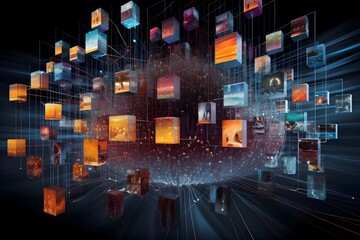 
Image Classification A stunning illustration depicting the process of image classification using Artificial Intelligence. The artwork showcases the intricate algorithms and neural networks at work