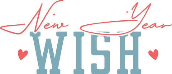 Wall Mural - new year wish