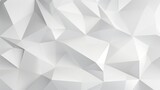 Fototapeta Perspektywa 3d - White low poly background texture.
