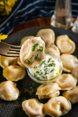 Poster - Pelmeni - russian national kitchen.