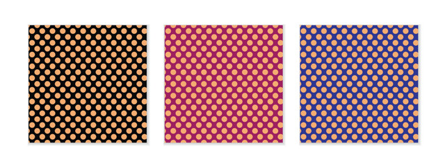 Wall Mural - abstract seamless geometric dot pattern art for wallpaper, poster.