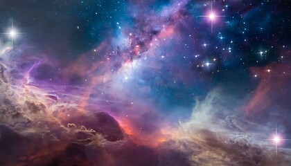 Wall Mural - abstract space background showing the beauty of the universe with luminous astral phenomena new star