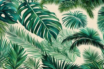  palm leaves background