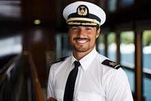 Ship Captain With Elegant Uniform