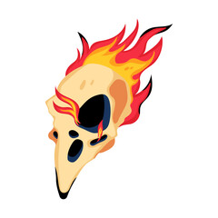 Sticker - Crow Skull 