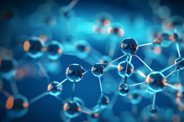 Science Molecular Structure Background with atom molecule Medical Concept