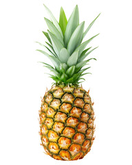 Wall Mural - pineapple isolated on white background, full depth of field