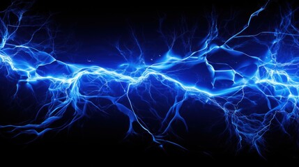 blue electric lighting on black background uhd wallpaper