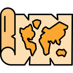 Poster - World map Icon