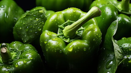 Wall Mural - green bell pepper