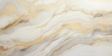 Elegant Golden Swirls On Marble Texture. Generative Ai