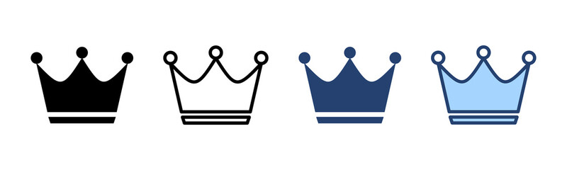 Crown icon vector. crown sign and symbol