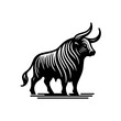 Bull Logo Monochrome Design Style