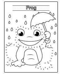 Wall Mural - dot to dot coloring page for kids