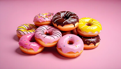 Wall Mural - donut with sprinkles