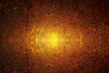 Black Dark Orange Golden Red Brown Shiny Glitter Abstract Background With Space. Twinkling Glow Stars Effect. Like Outer Space, Night Sky, Universe. Rusty, Rough Surface, Grain.