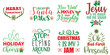 © David - Merry Christmas and Happy New Year Hand Lettering Collection Christmas Vector Illustration for Book Cover, Magazine, Icon