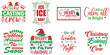 © David - Merry Christmas and Holiday Celebration Quotes Bundle Christmas Vector Illustration for Decal, Bookmark, Packaging