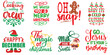 © David - Merry Christmas and Holiday Celebration Phrase Set Christmas Vector Illustration for Magazine, Flyer, Stationery