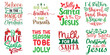 © David - Christmas and New Year Phrase Set Christmas Vector Illustration for Book Cover, Holiday Cards, Newsletter